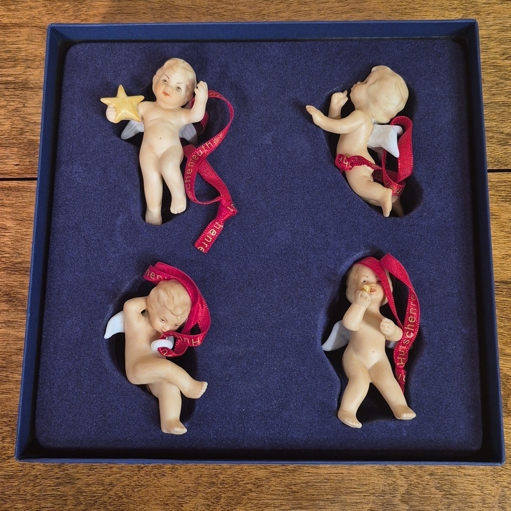 HUTSCHENREUTHER Vintage Porcelain Heavenly Christmas Tree Decoration Angels